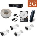 Kit videovigilancia 3G exteriores 4ECO