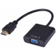 Adaptador de HDMI macho a VGA hembra