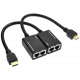 Extensor señal HDMI por 2 CAT5E o 2CAT6