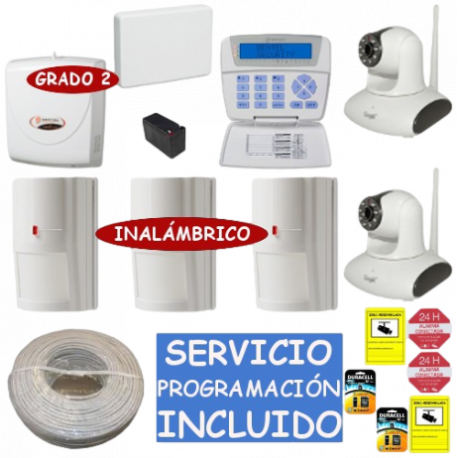 Kit de alarma grado 3 Bentel con cámaras IP megapíxel