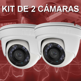 Kit de 2 cámaras de videovigilancia (CCTV)